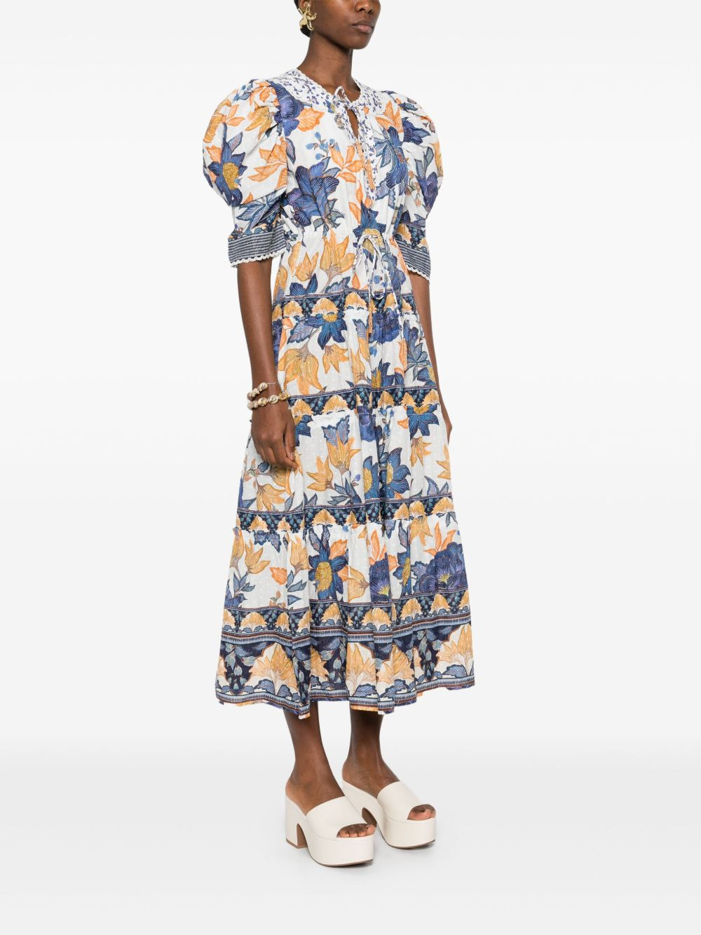 Summer Flowers-print maxi dress - 3
