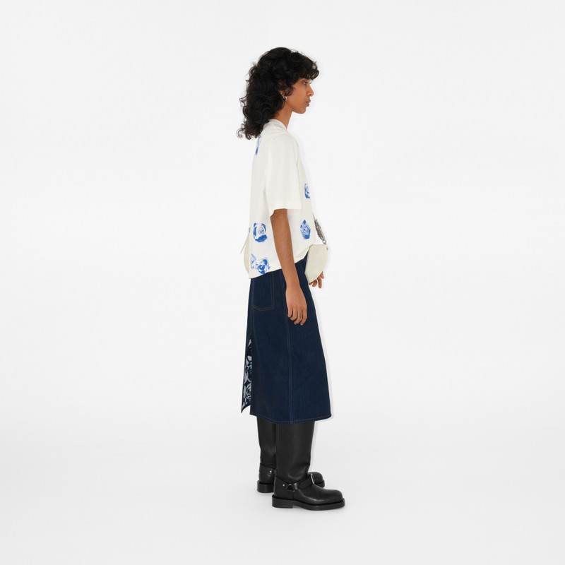 Rose Print Cotton T-shirt 3