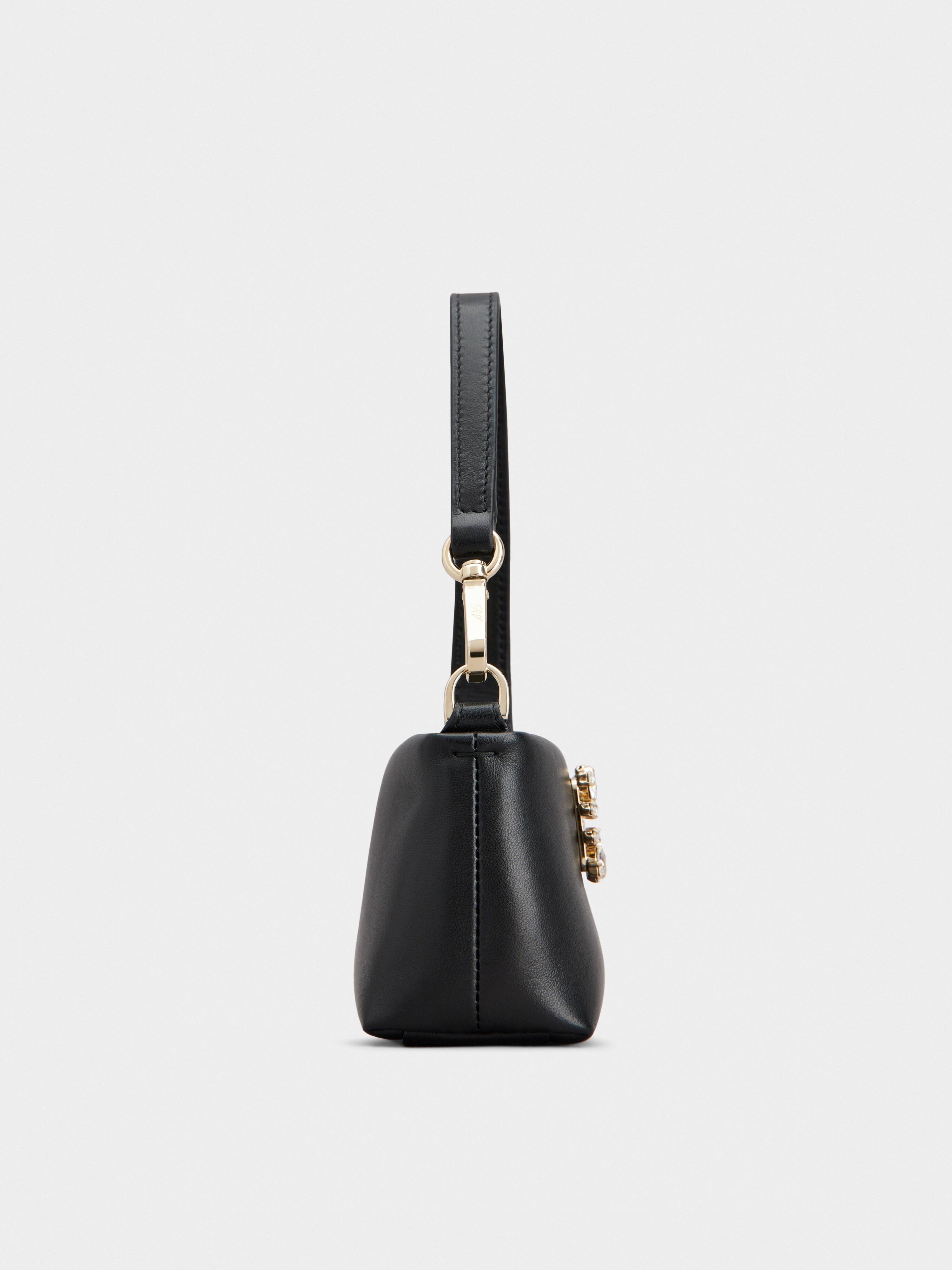 Roger Vivier RV Nightlily Charm Micro Bag in Nappa Leather