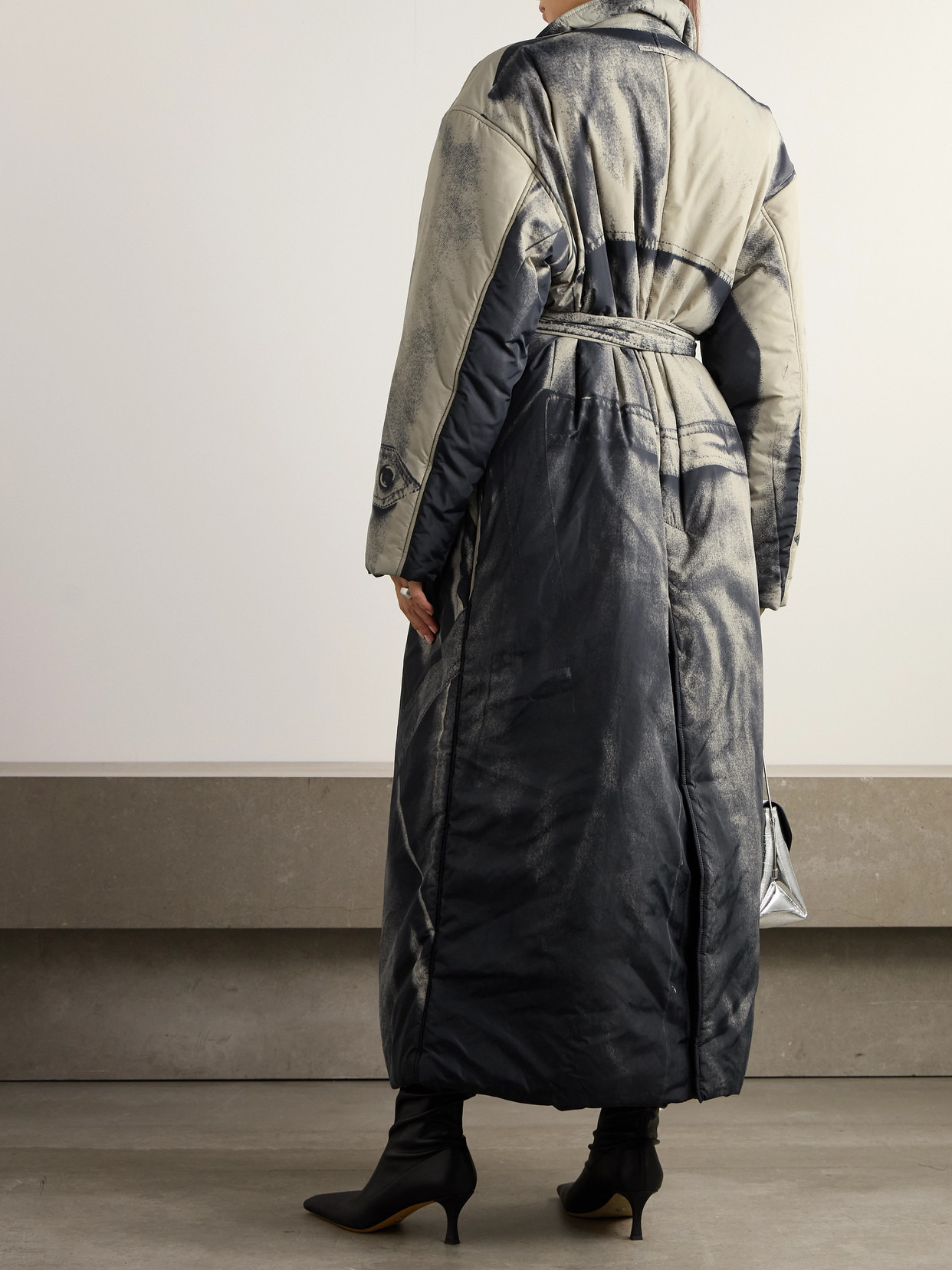 Belted Padded Printed Cotton-gabardine Trench Coat - 3