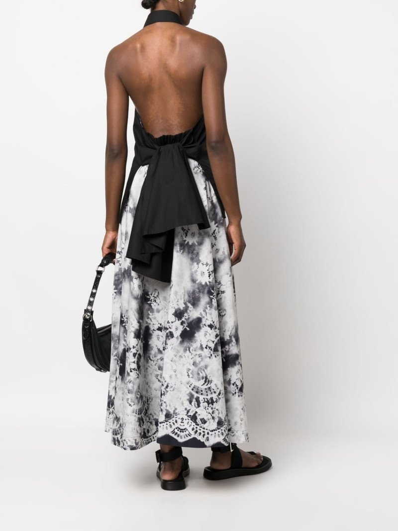 MSGM open-back sleeveless cotton shirt outlook