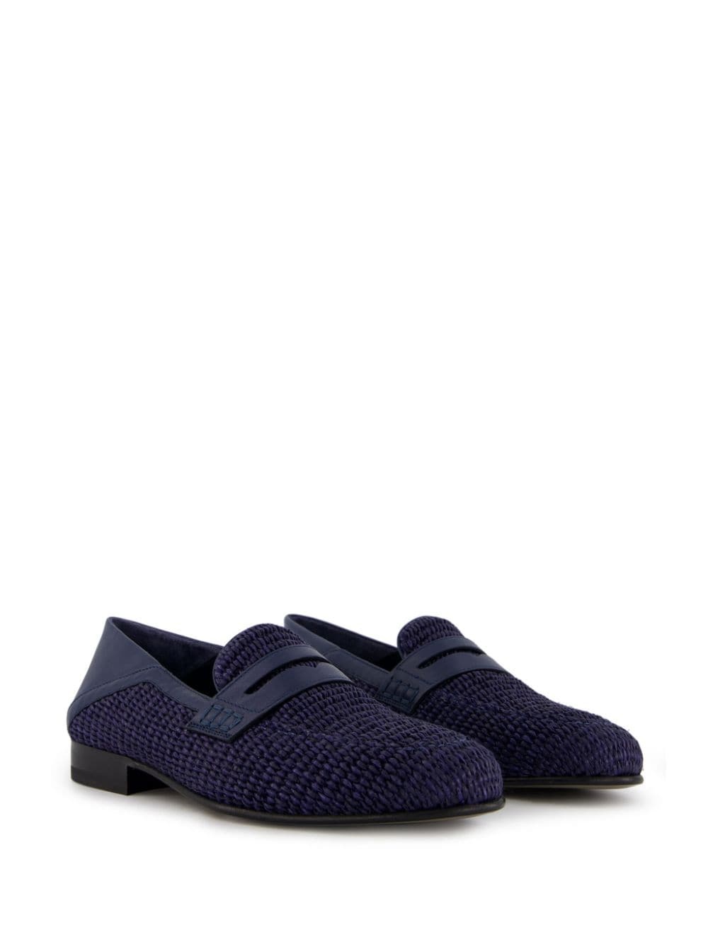 Padstow woven-raffia loafers - 5