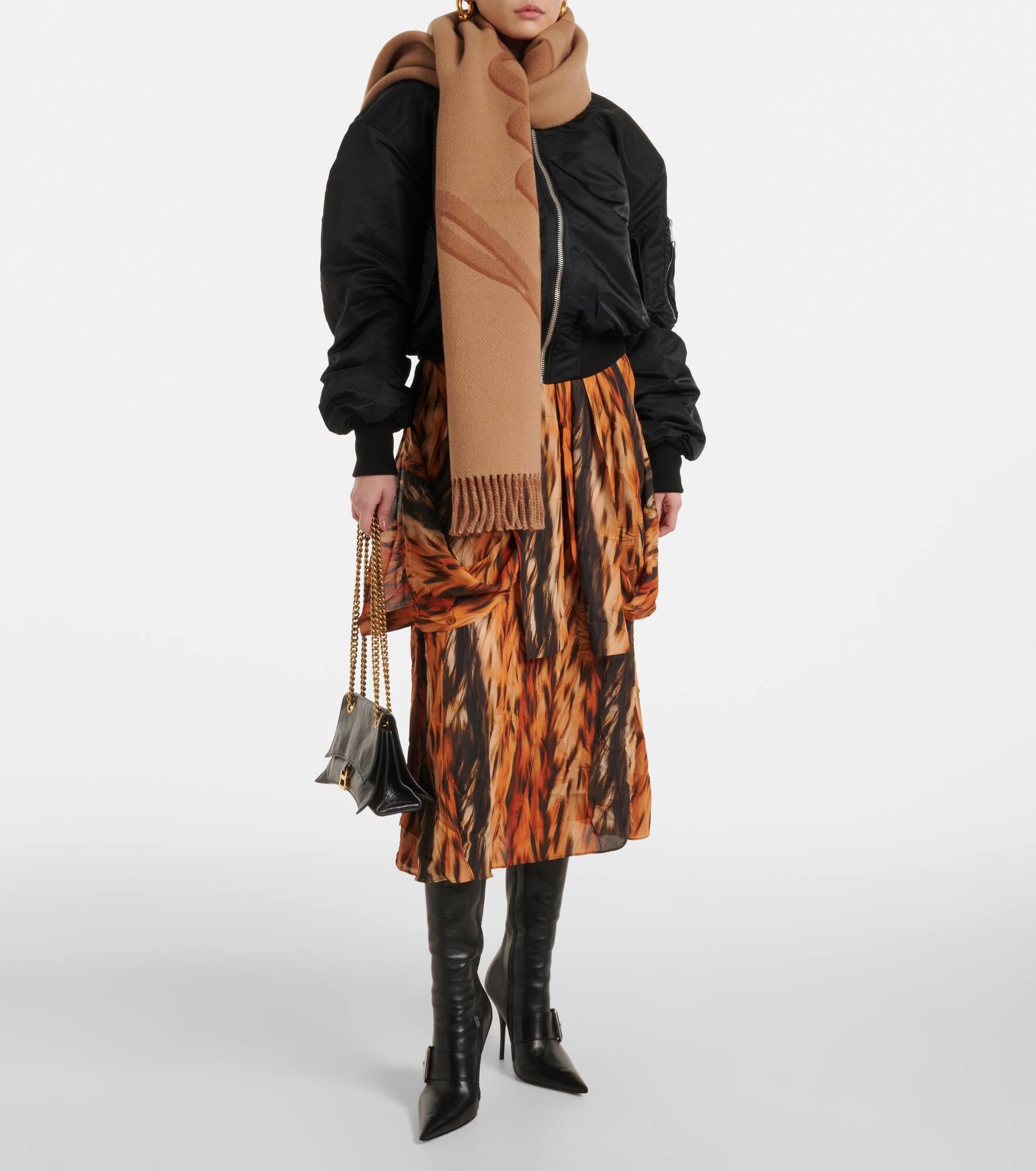 Wool and cashmere scarf - 2