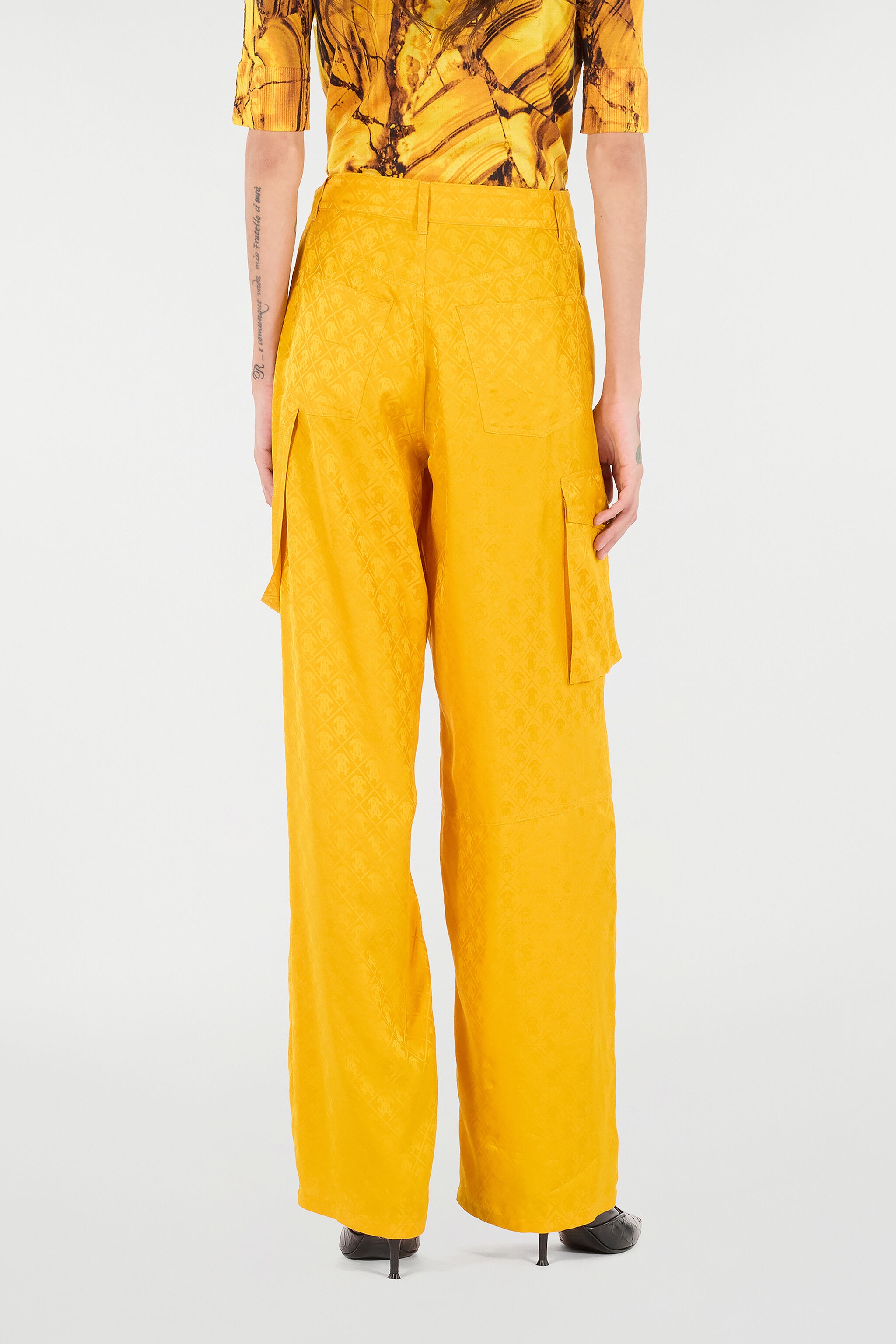 Pants with All-Over Mirror Snake Monogram - 4