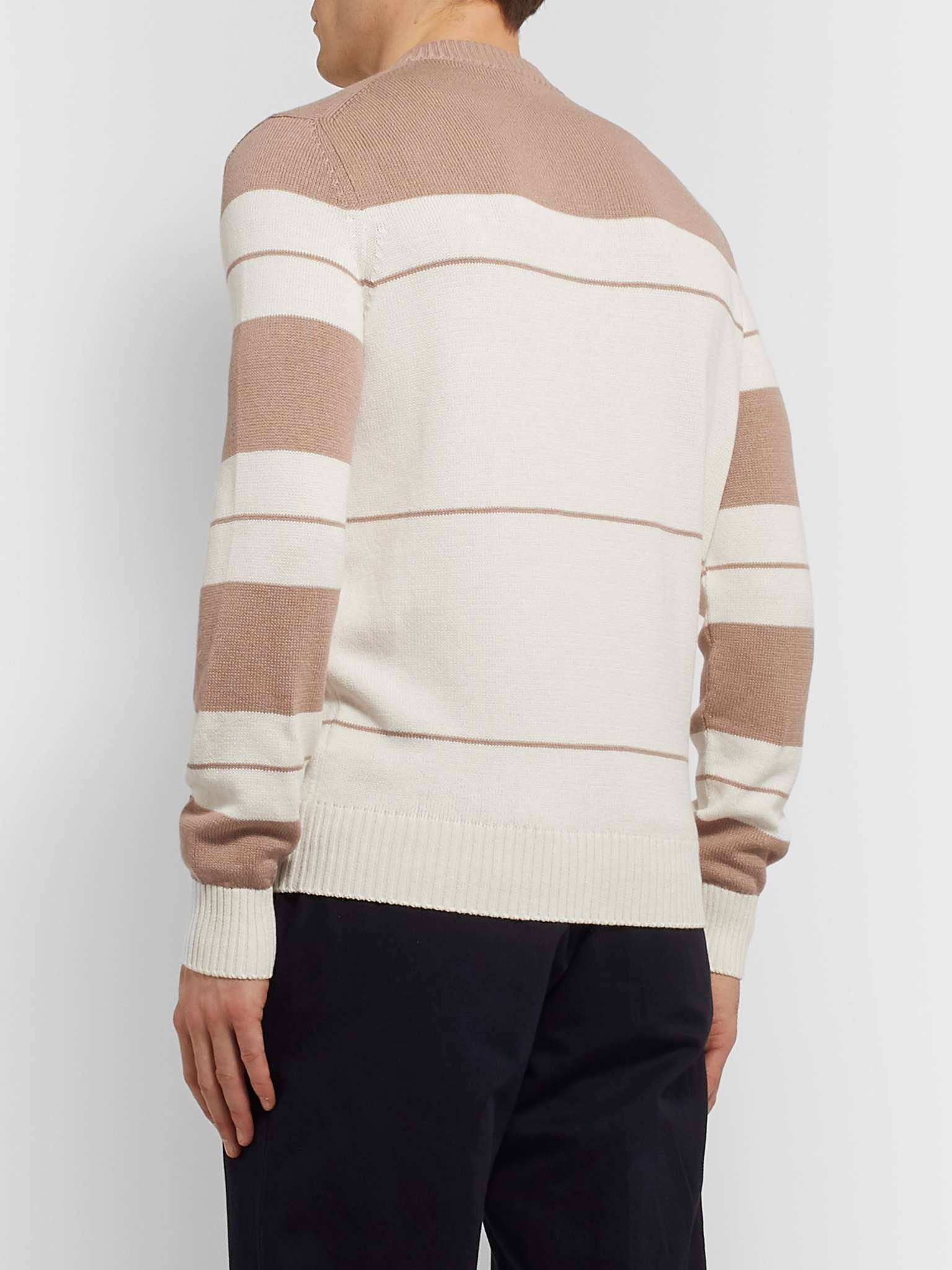 Striped Cotton and Silk-Blend Sweater - 3