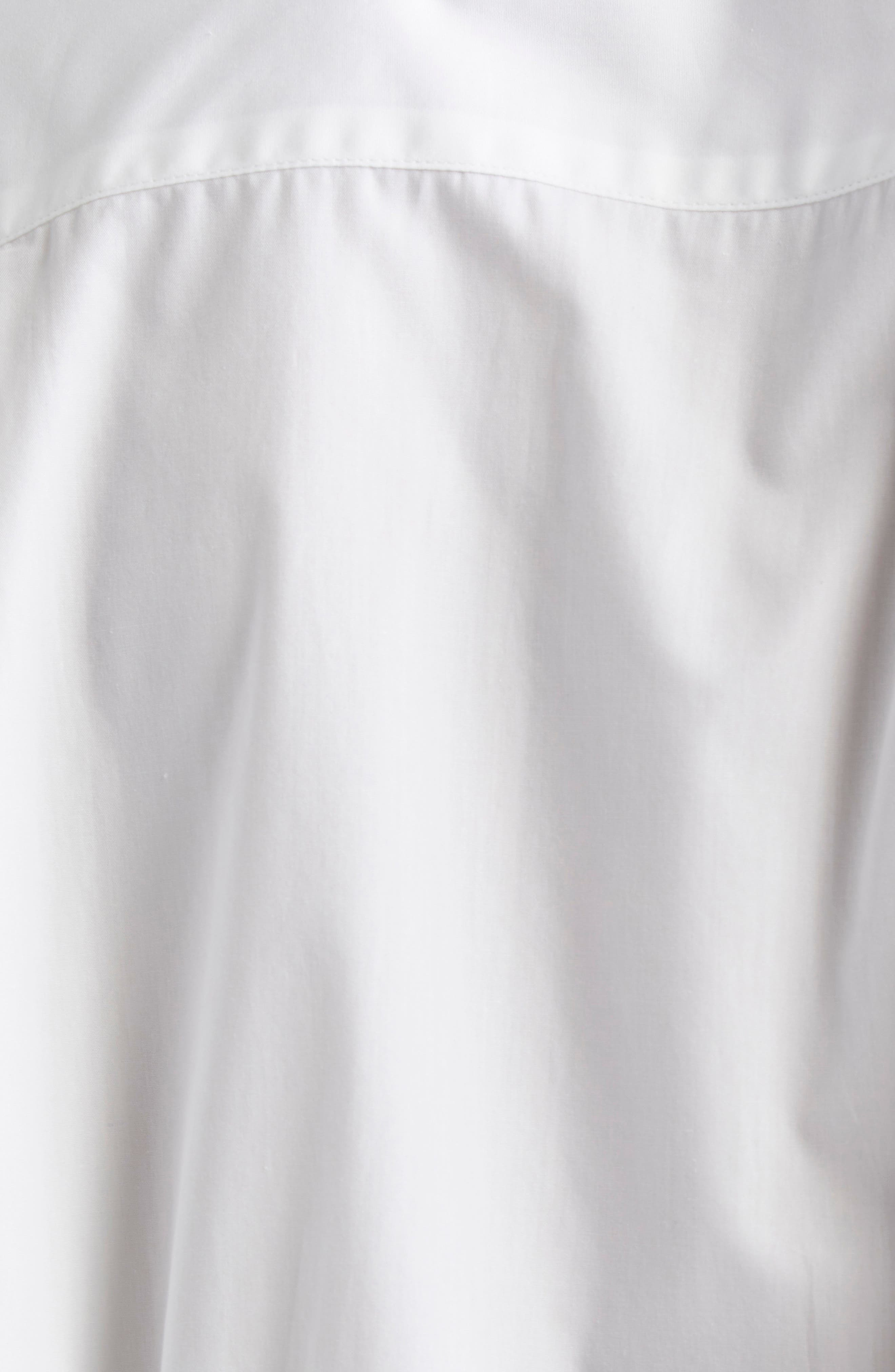 Victoria Beckham Tab Detail Button-Up Shirt in White at Nordstrom - 7