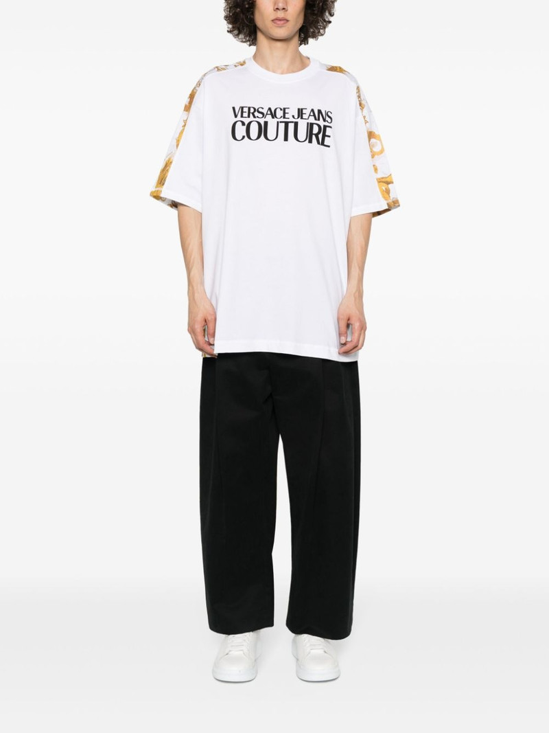 VERSACE JEANS COUTURE logo-print cotton T-shirt outlook