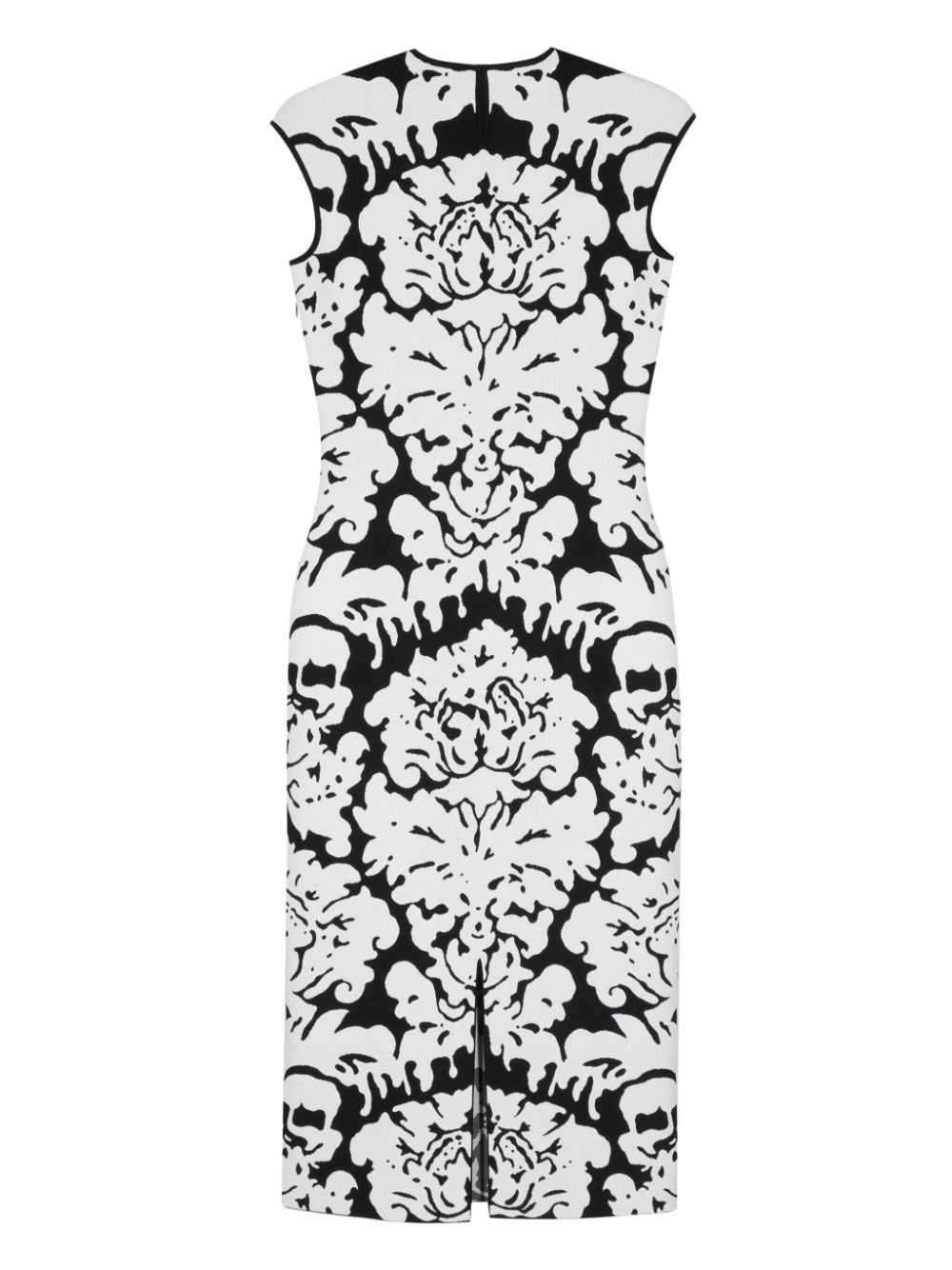 Damask intarsia-knit midi dress - 2