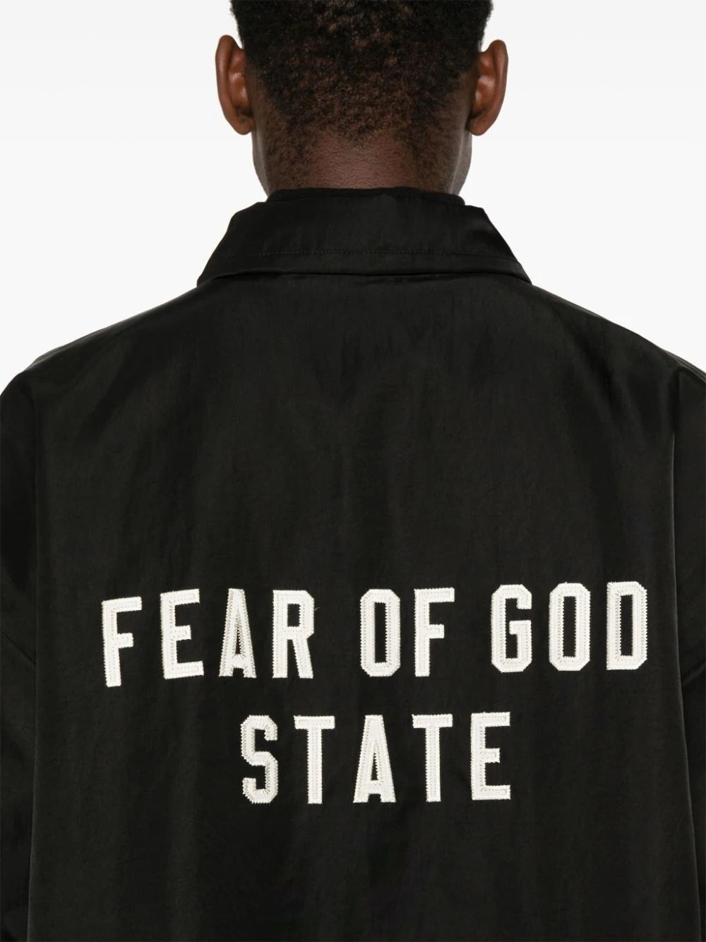 FEAR OF GOD ESSENTIALS - Men Textured Nylon Trucker Jacket - 4