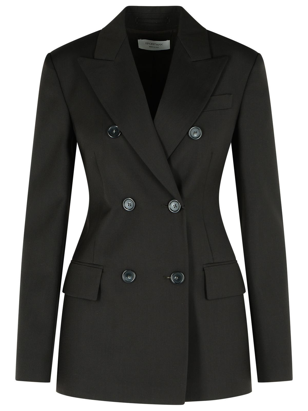 Sportmax 'Adamo' Dark Brown Virgin Wool Blazer Women - 1