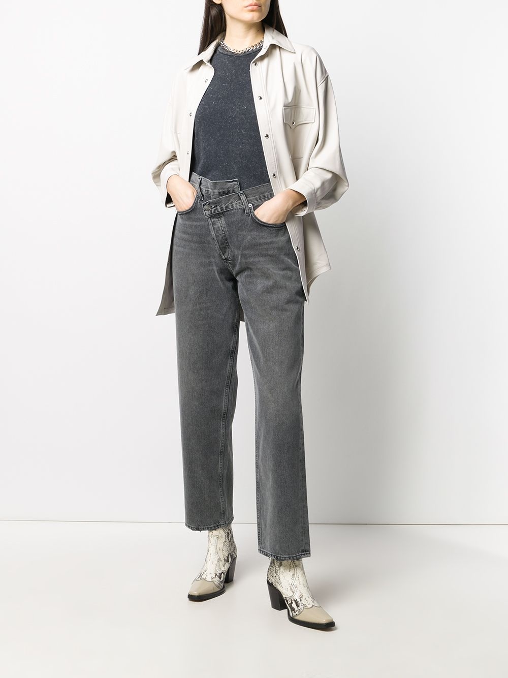 Criss Cross straight-leg jeans - 2