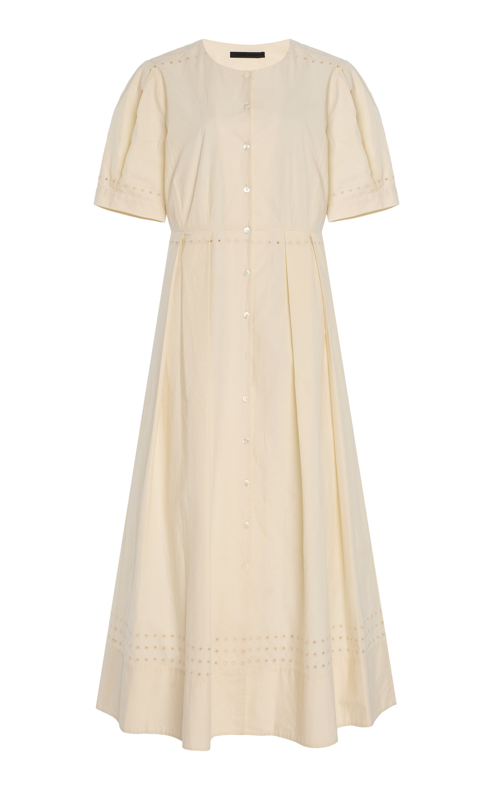 Harper Cotton Midi Dress ivory - 1