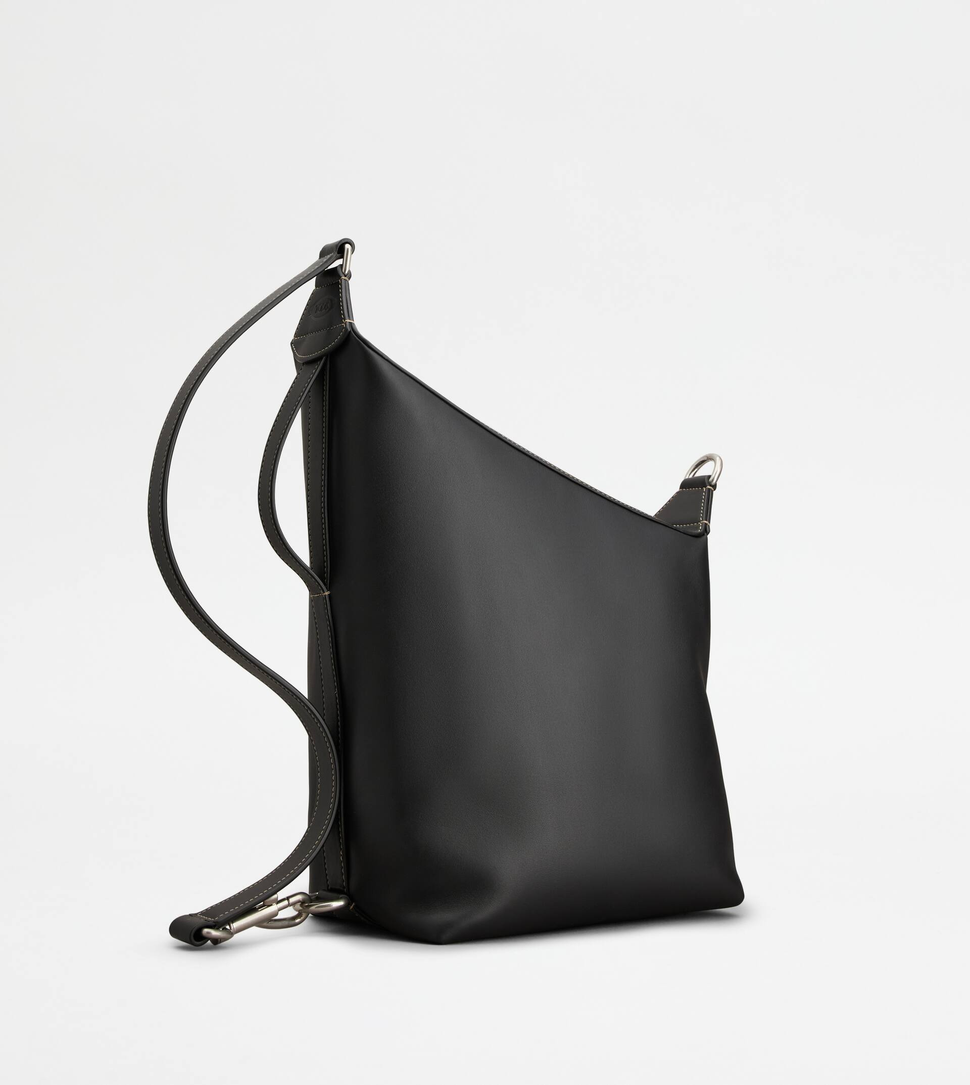 TOD’S MEDA BAG IN LEATHER SMALL - BLACK - 3