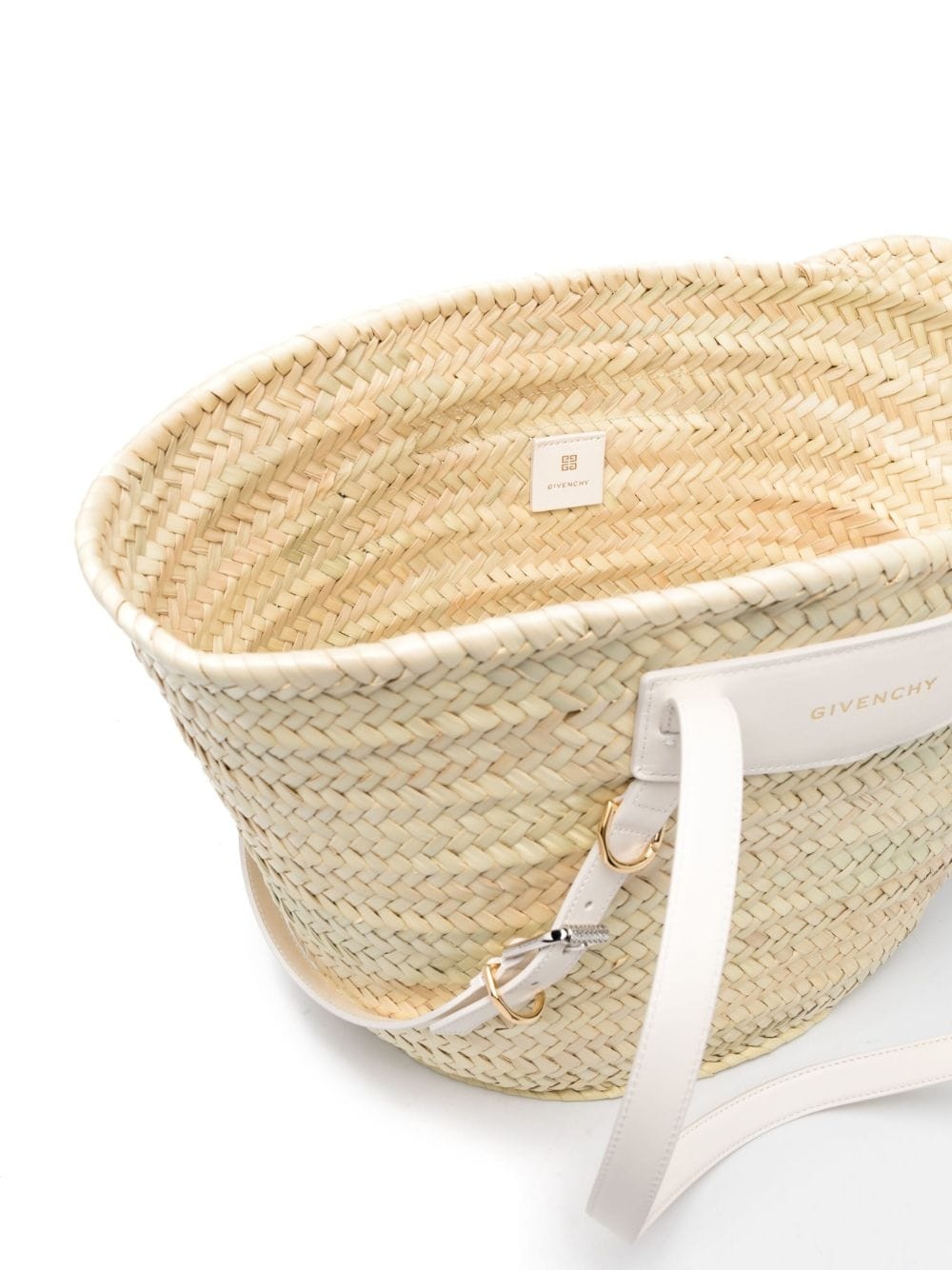 medium Voyou raffia tote bag - 5