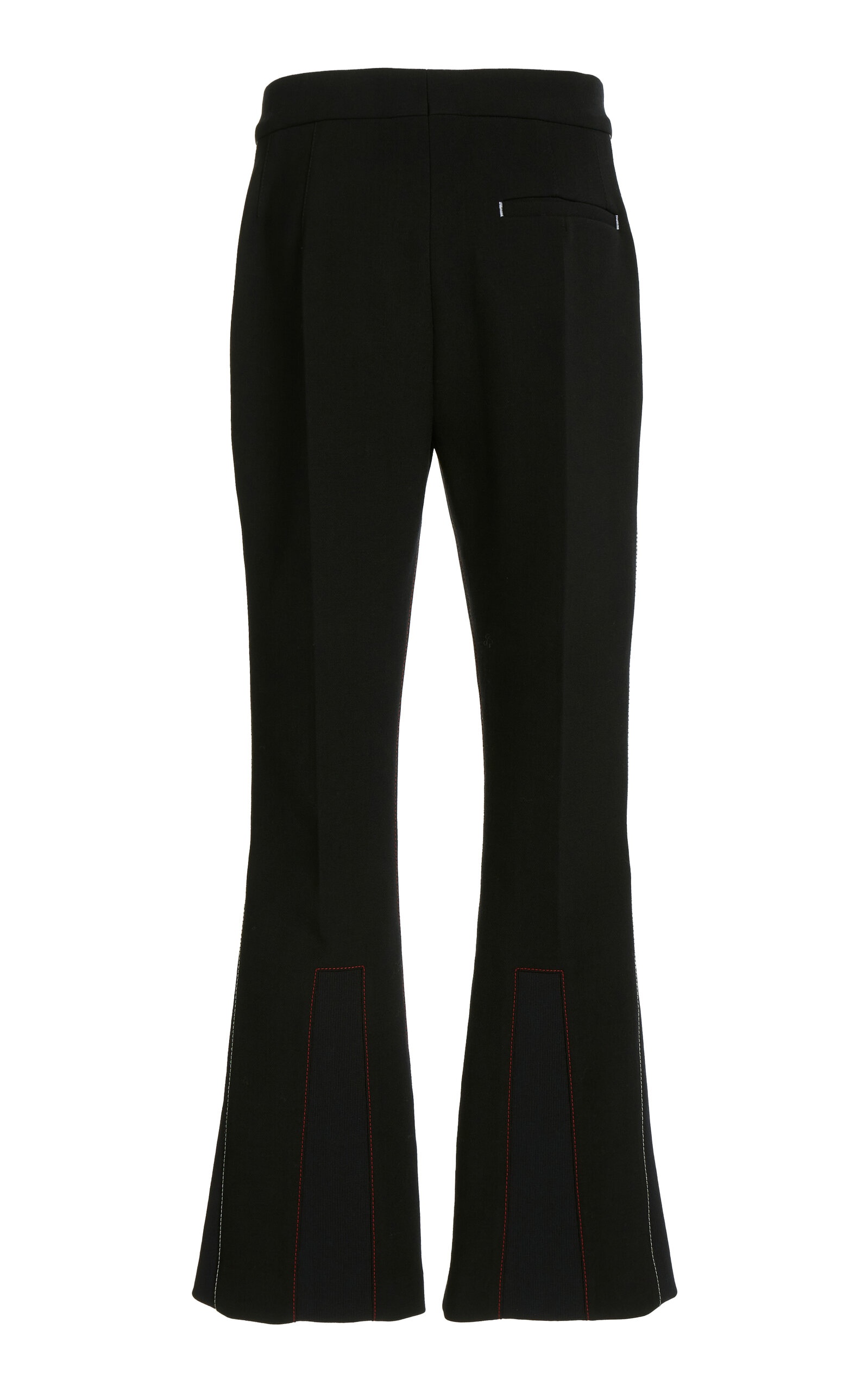 ボトムスその他 Victoria Beckham Cropped black trousers in wool blend Victoria Beckham Tab-Detail Cropped Trousers | Harrods US