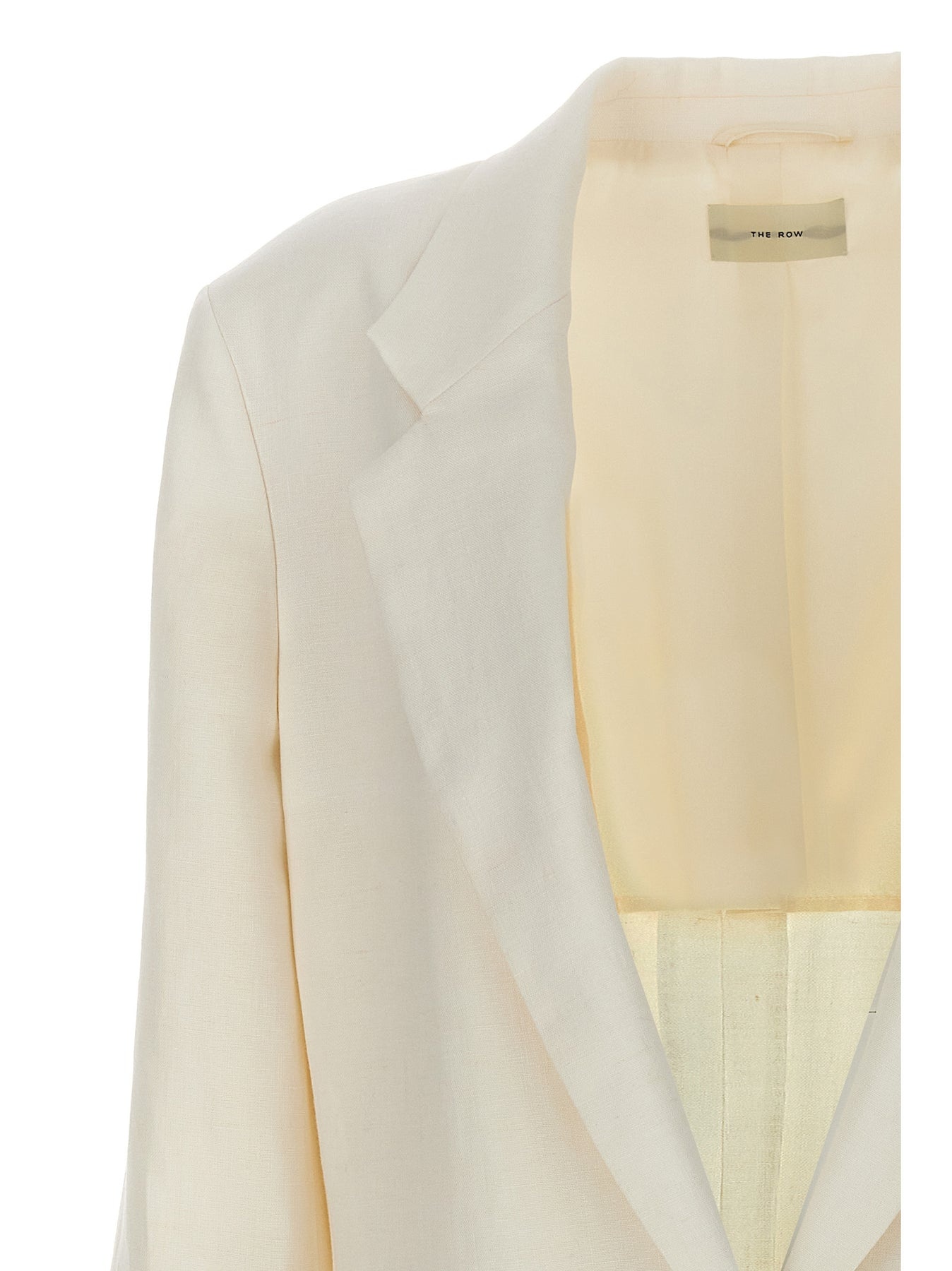 ジャケット The Row SS24 'Enza' blazer (7800W2929 OWH) THE ROW Enza linen blazer | NET-A-PORTER