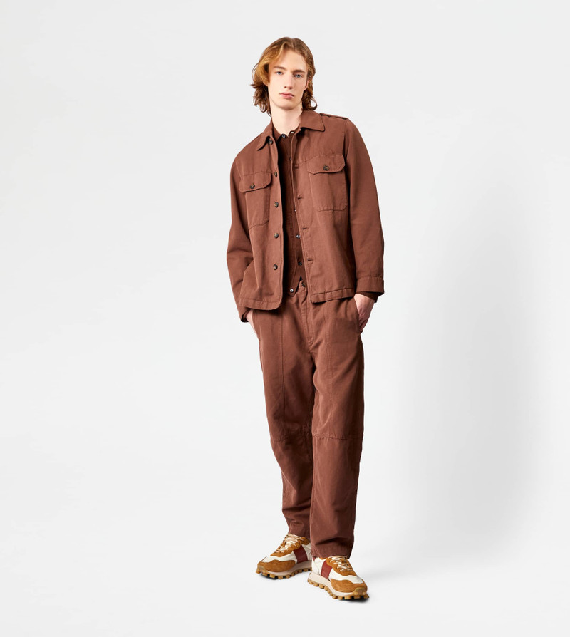 Tod's SHIRT JACKET MAXI POCKETS - BROWN outlook