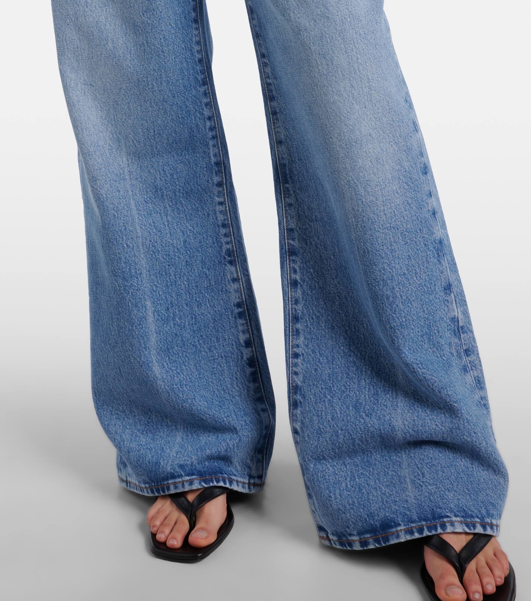 Loose mid-rise wide-leg jeans - 5