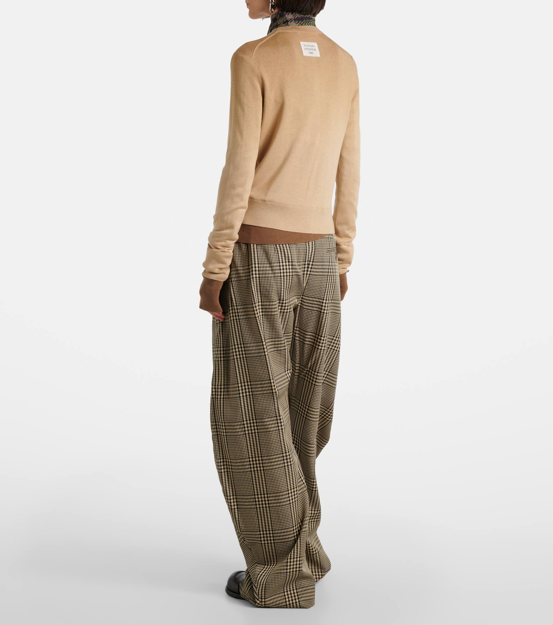 Silk, wool, and cashmere cardigan - 3