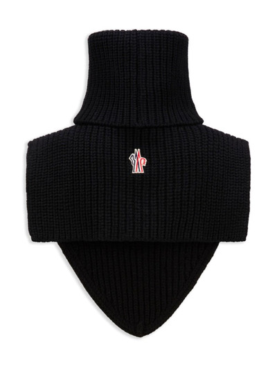 Moncler ribbed knit wool neck warmer outlook