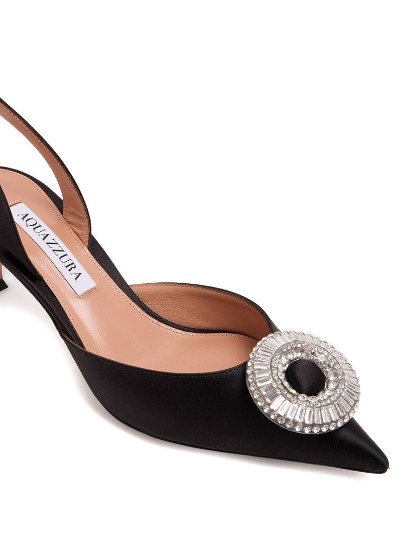 50mm crystal-embellished sling pumps 3