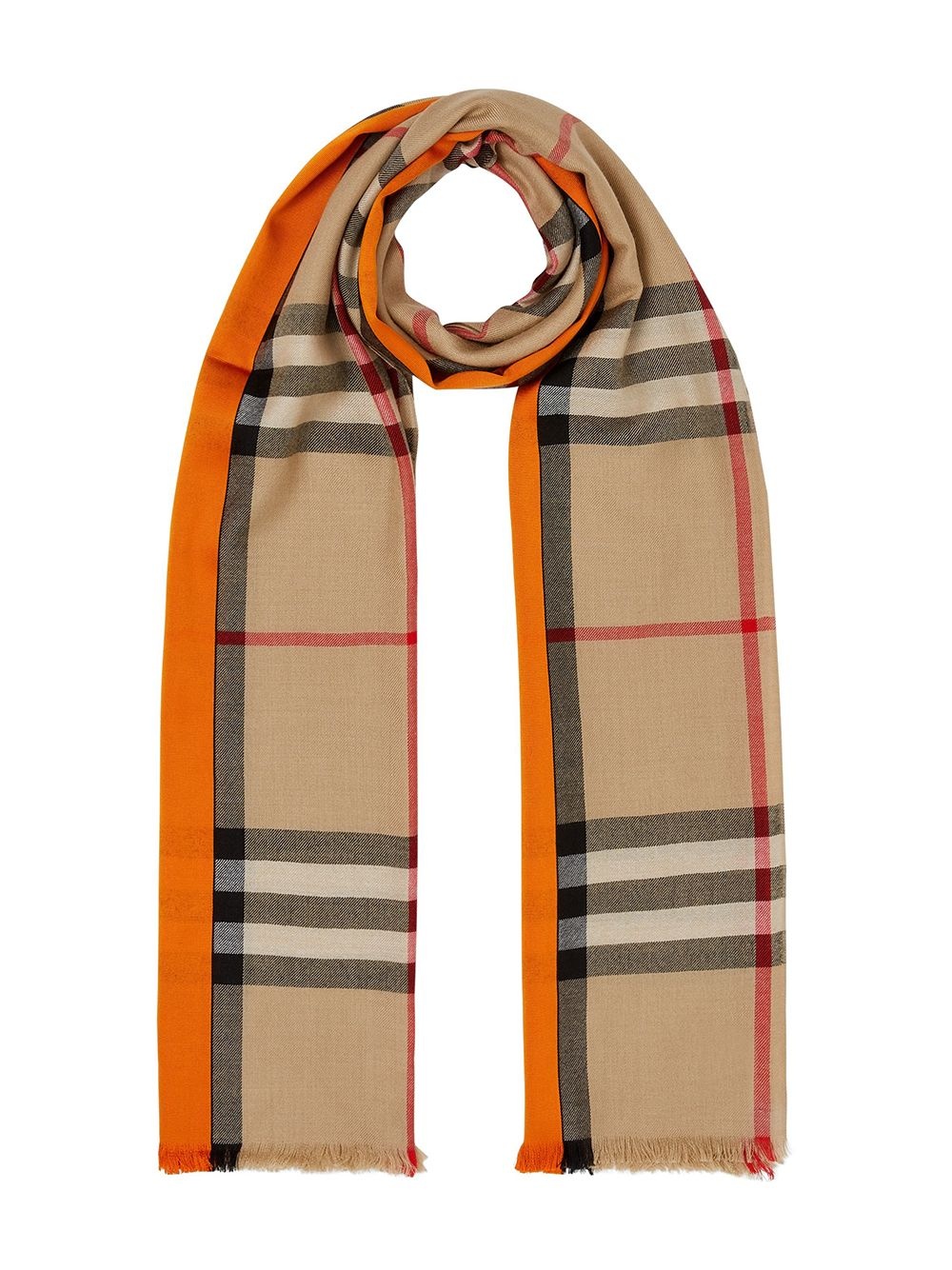 lightweight checked scarf - 3