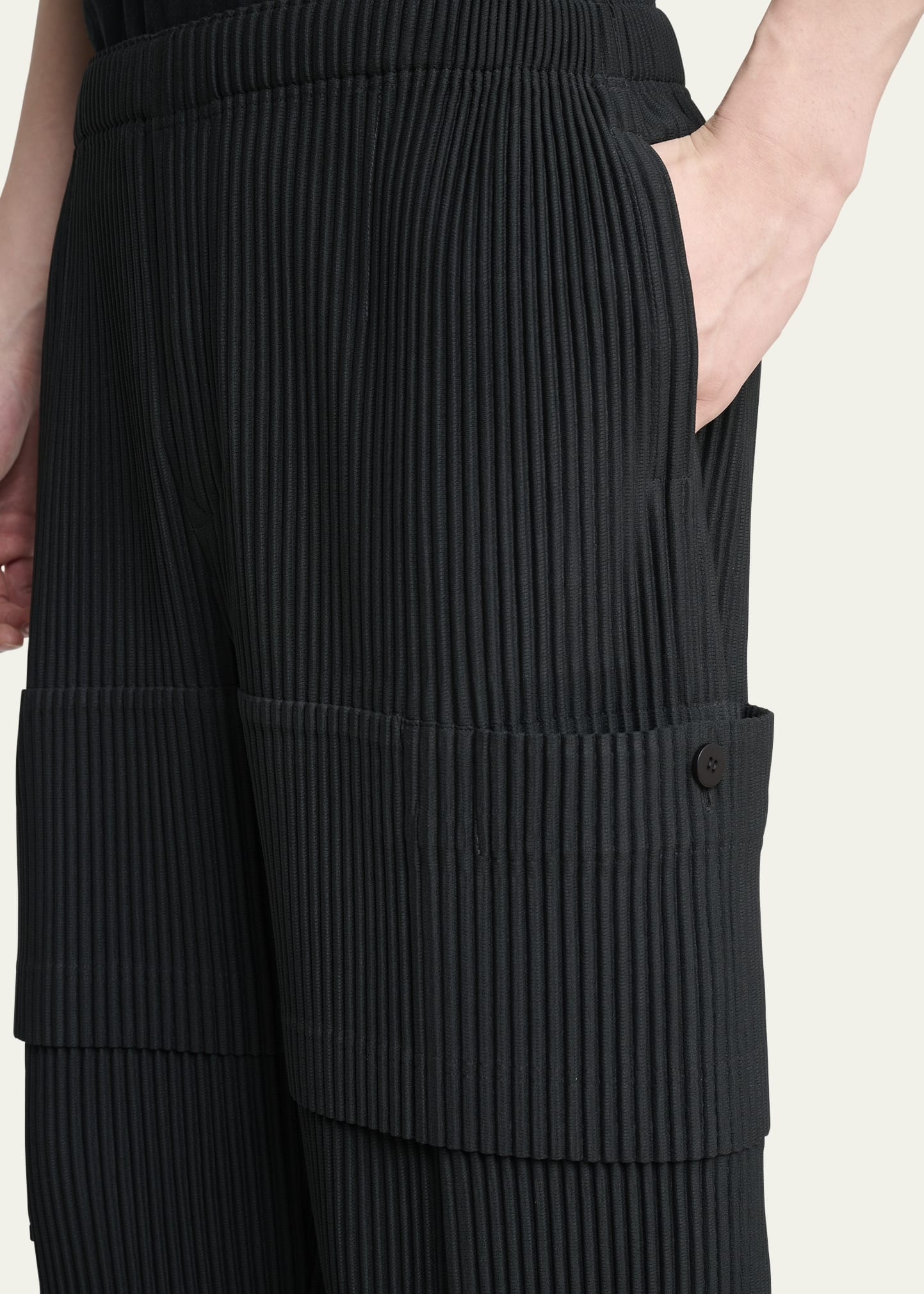 Men's Dark Gray Multi Pocket Pants - 5