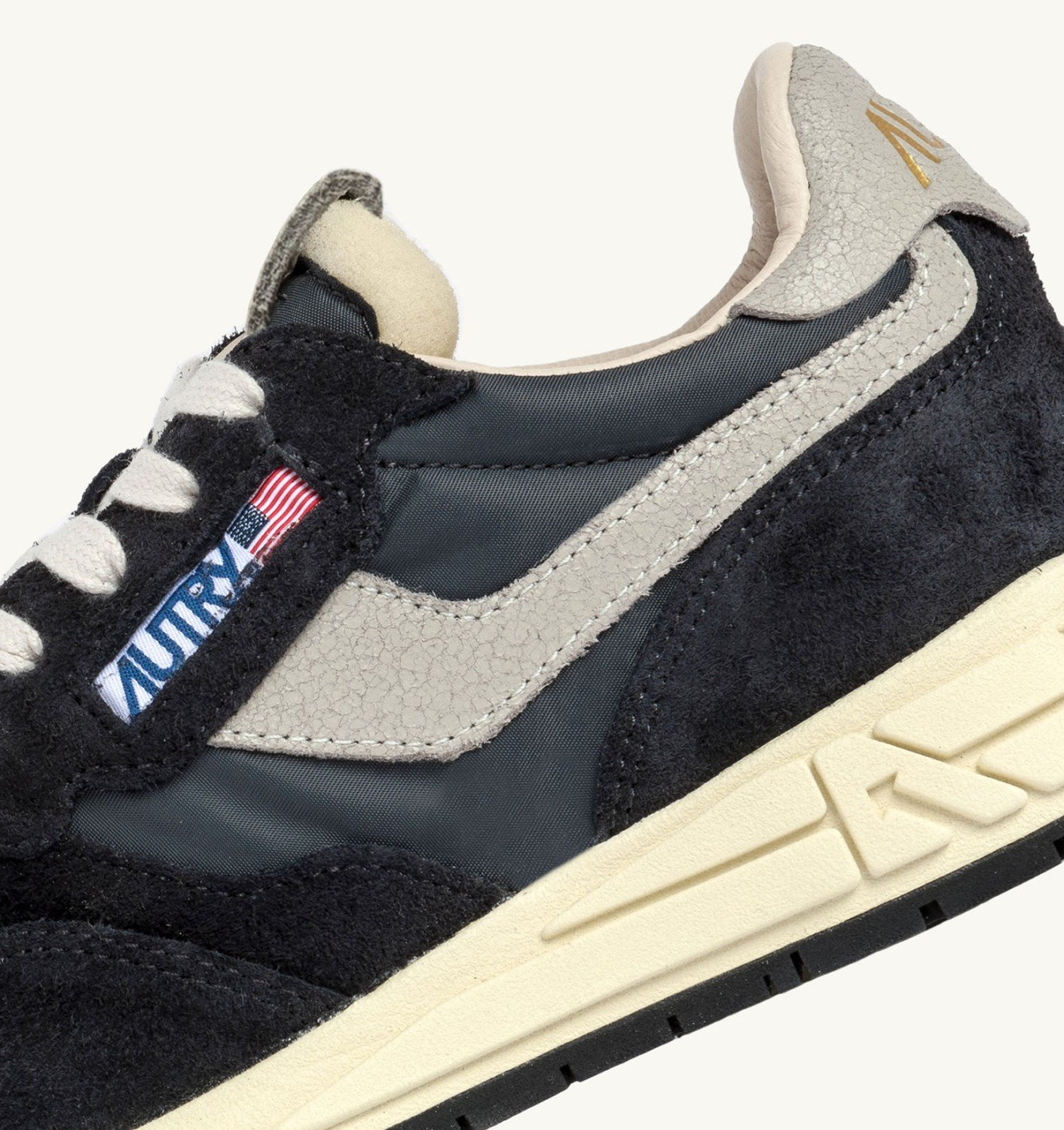 REELWIND LOW SNEAKERS IN BLACK NYLON AND SUEDE - 6