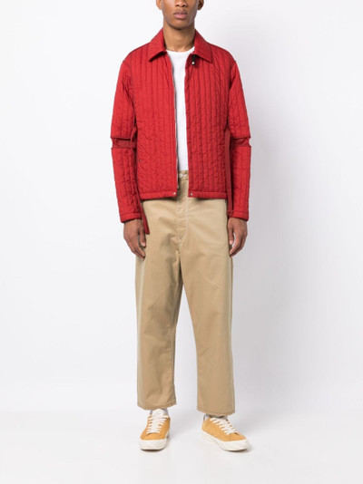 Junya Watanabe MAN straight-leg contrasting-pocket trousers outlook