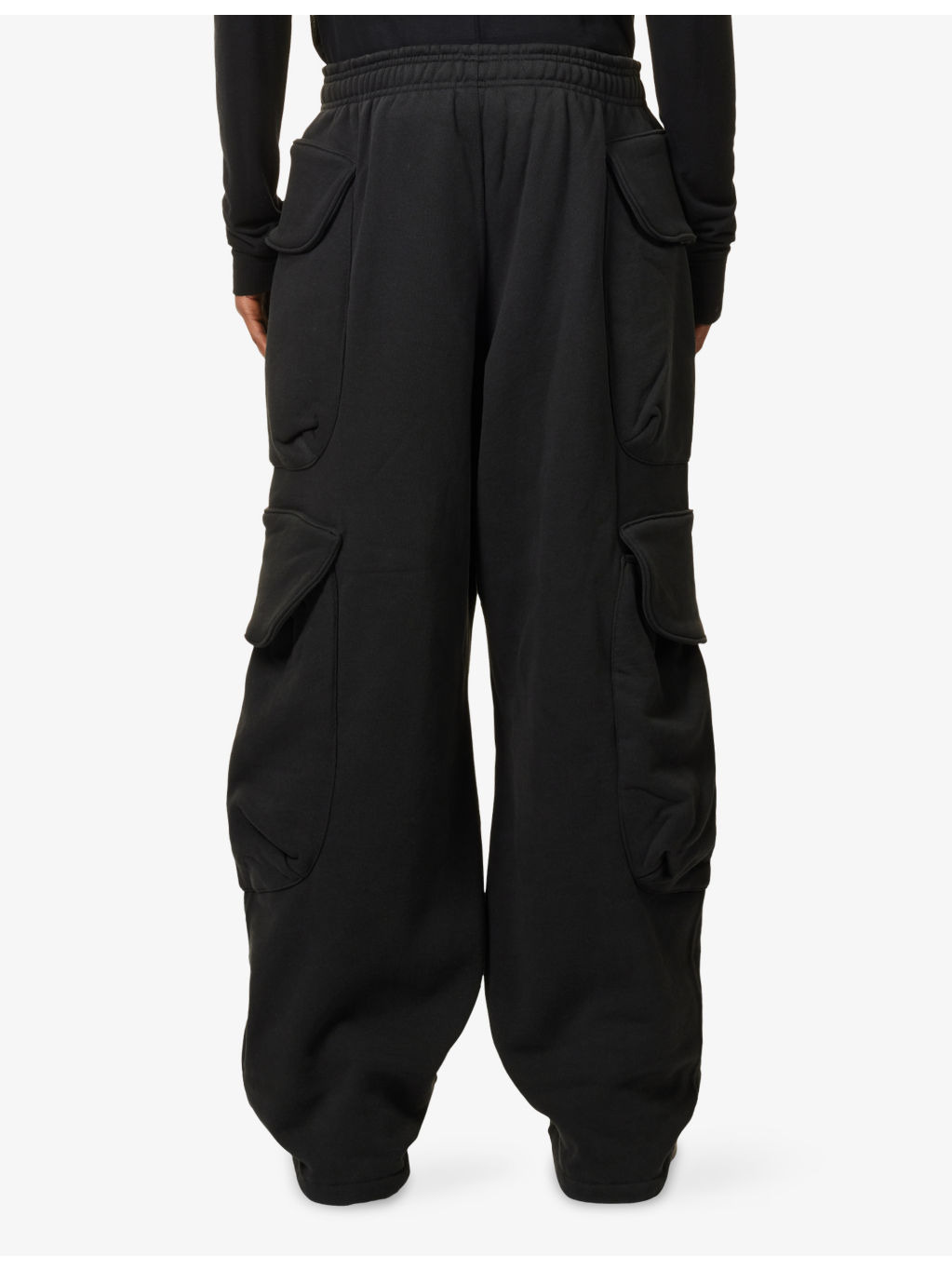 Gocar Wide-Leg Relaxed-Fit Cotton Jogging Bottoms - 4