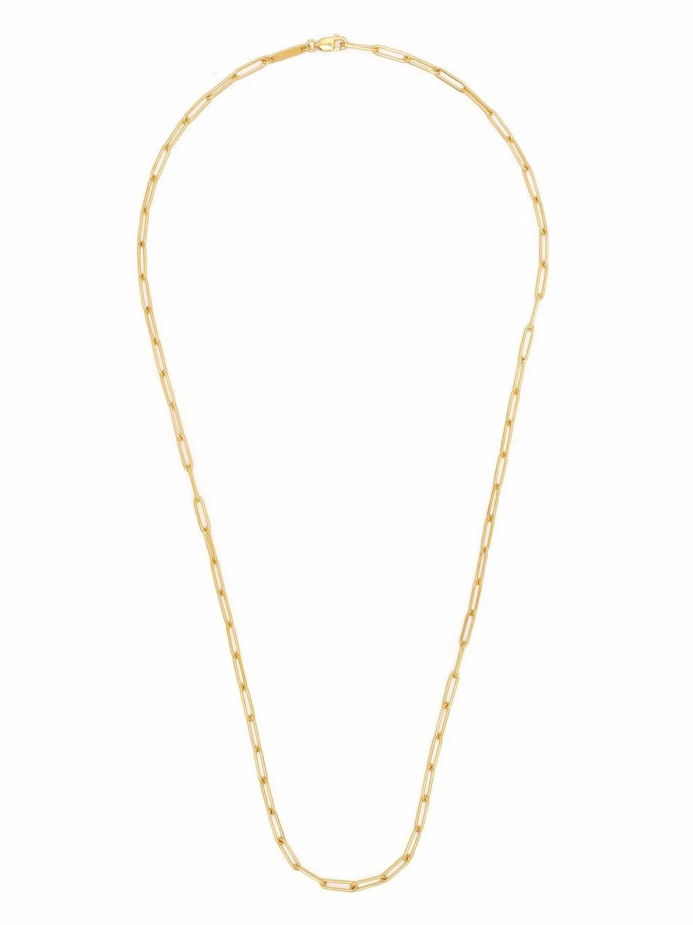 Box Chain gold-plated sterling silver necklace - 1