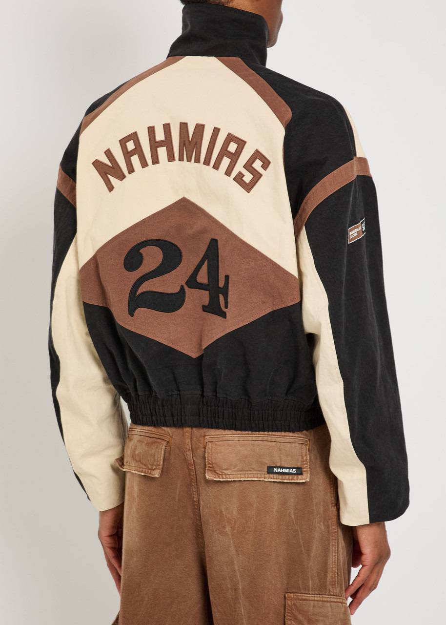Nahmias Appliquéd Canvas Bomber Jacket - 3