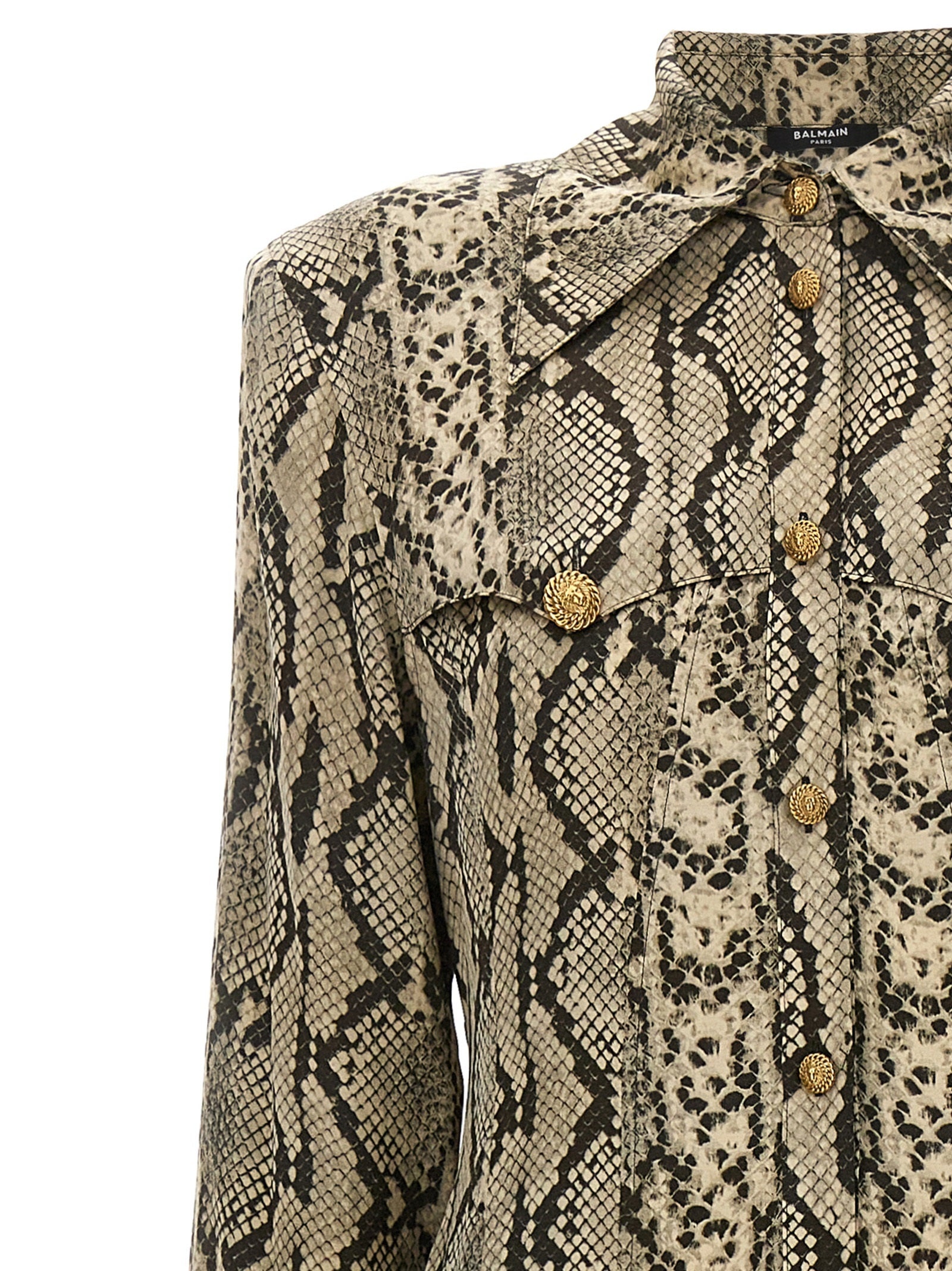 Balmain Python Pattern Shirt Dress - 3