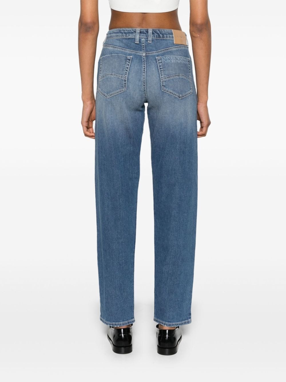 mid-rise slim-cut jeans - 4