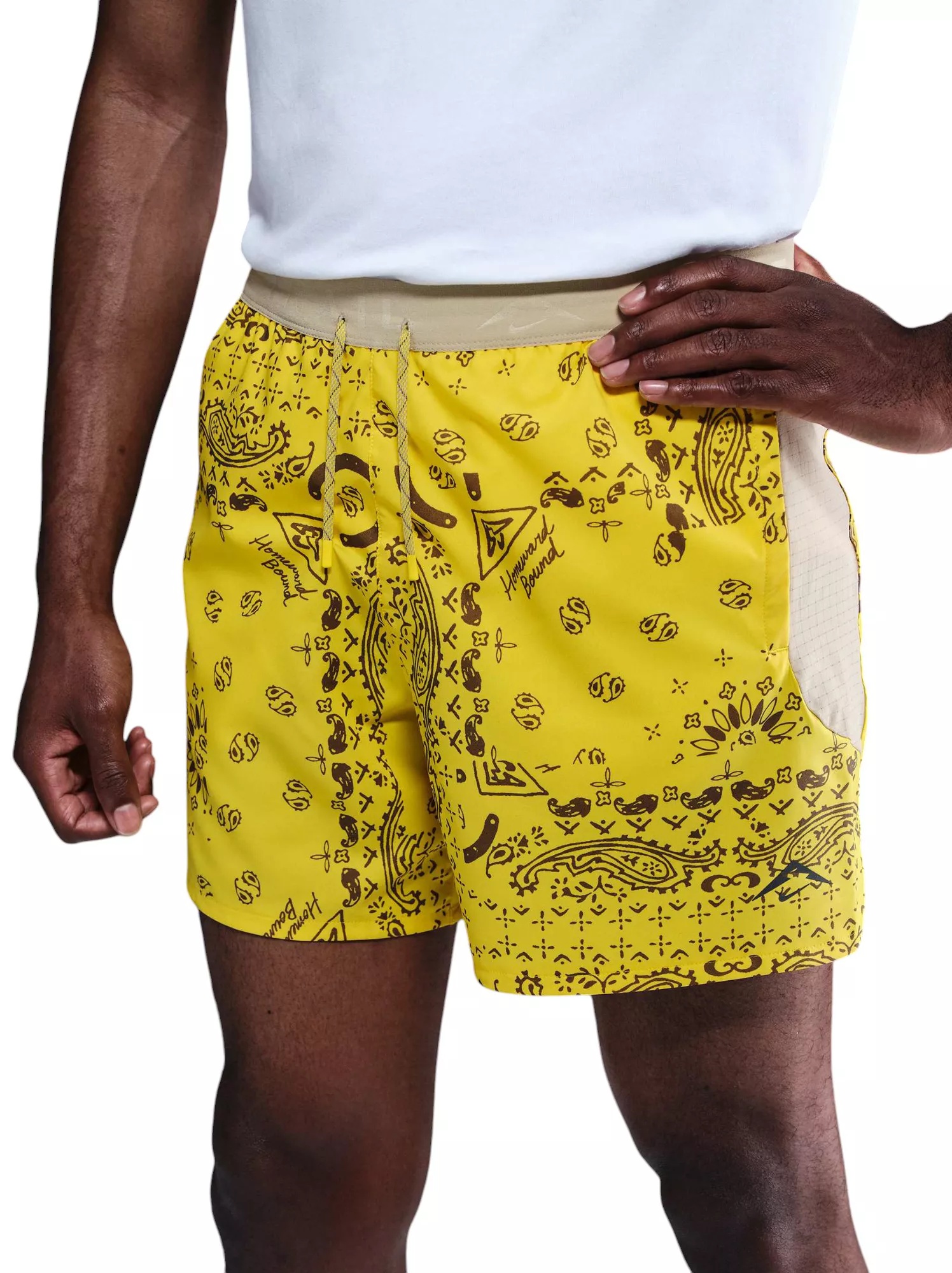 Nike Men's Dri-FIT Trail 6'' Brief-Lined Allover Print Running Shorts - 1