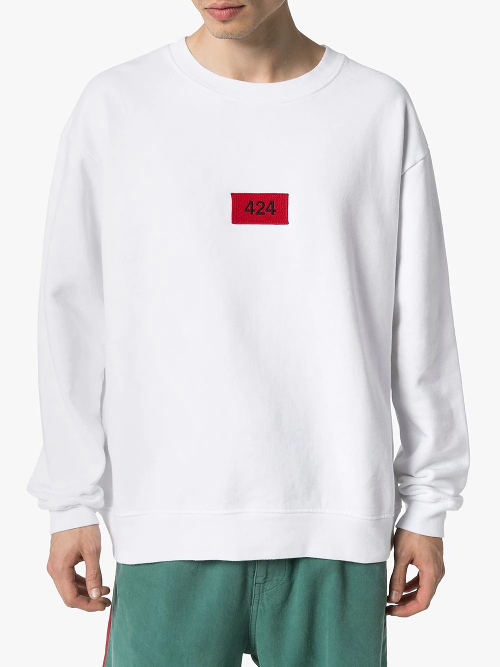 logo patch sweatshirt - 3