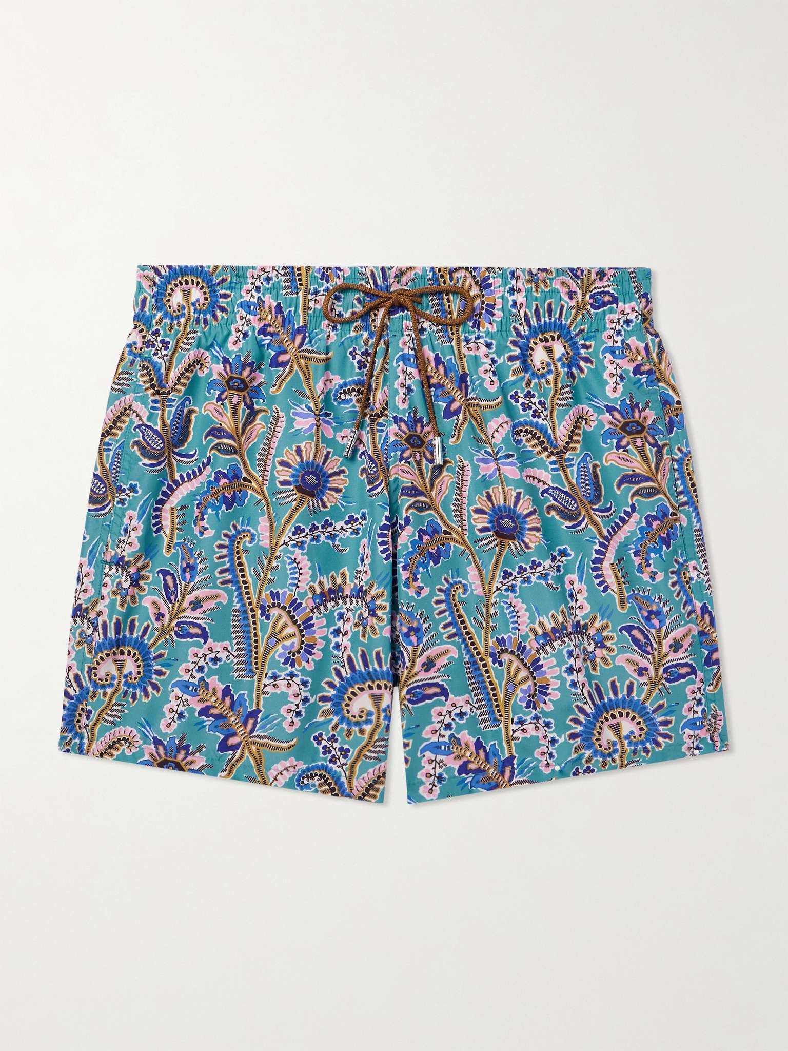 Straight-Leg Mid-Length Floral-Print Shell Swim Shorts - 1