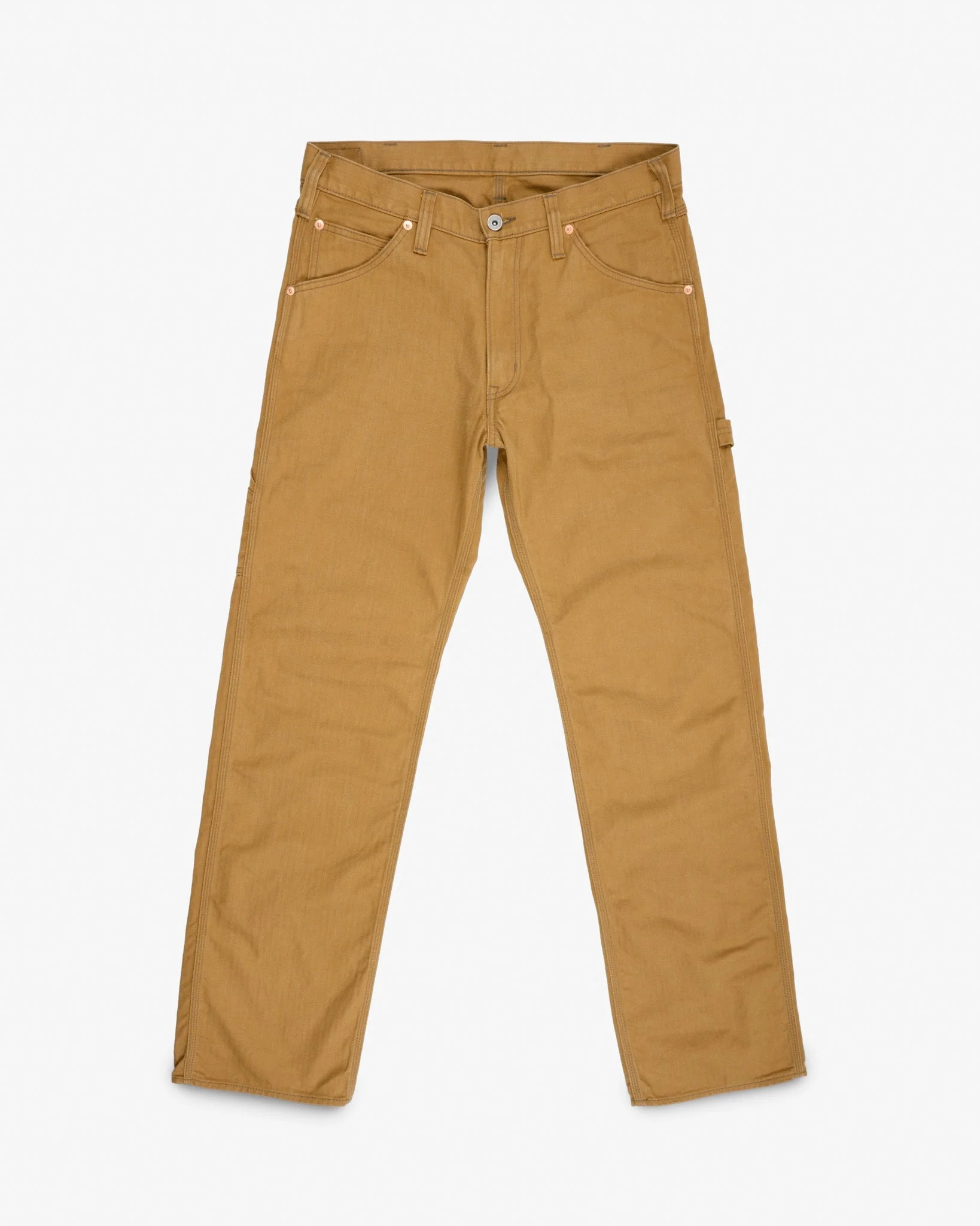 IH-831-BRN 10OZ HERRINGBONE PAINTER’S PANTS - BROWN - 1