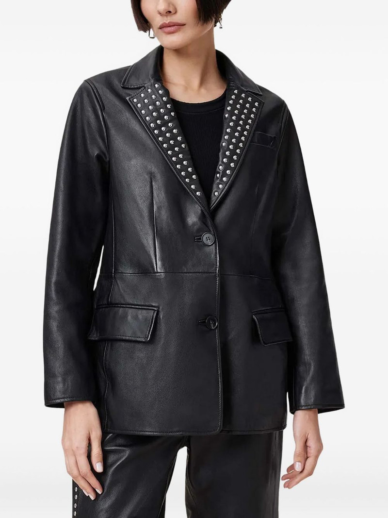 studded leather blazer 1