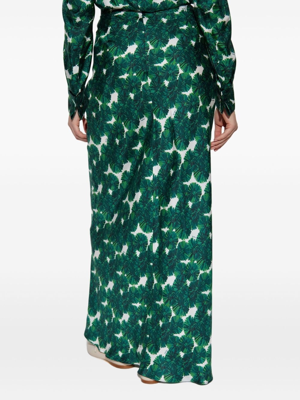 Recital floral-printed maxi skirt - 4