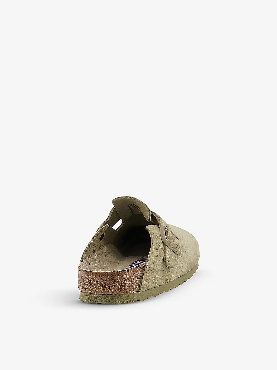 Boston buckle-motif suede sandals - 4