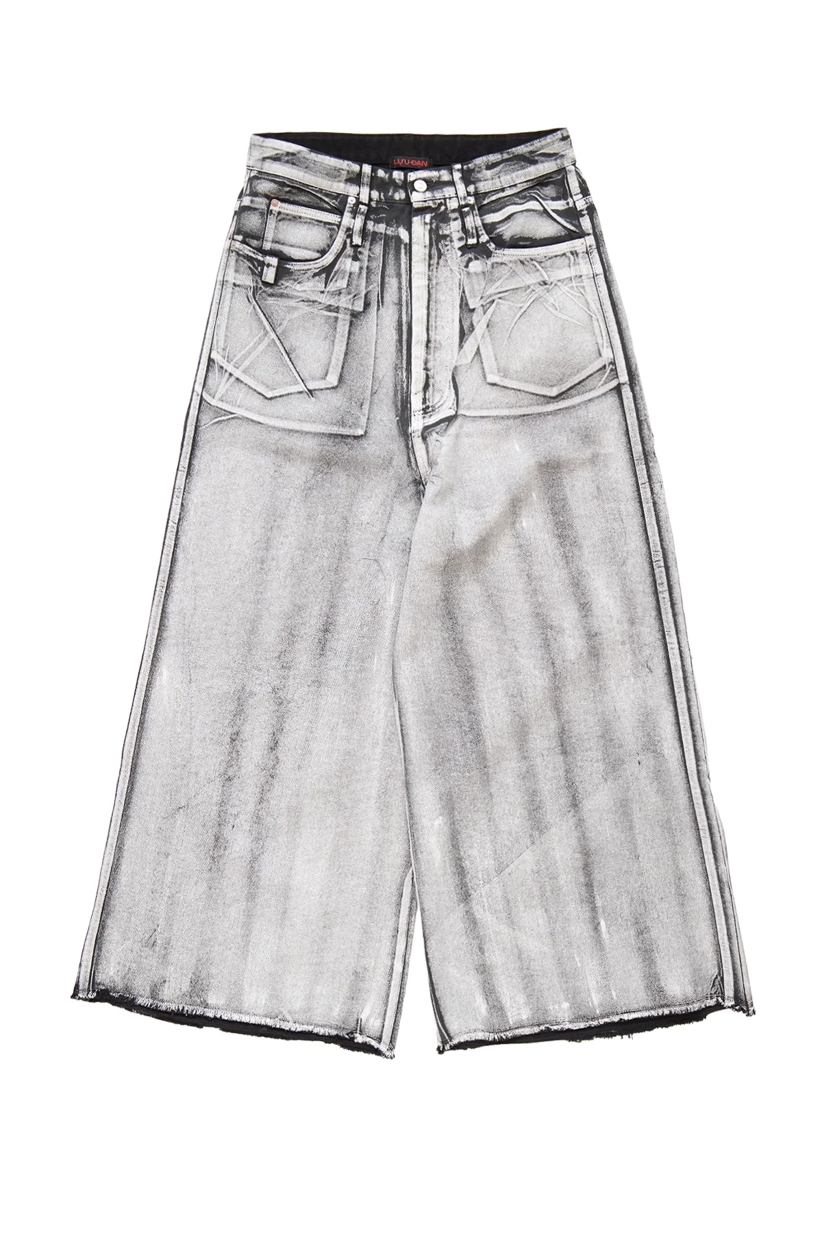 Lu'u Dan  Radiation Dumpster Denim Jeans White - 3