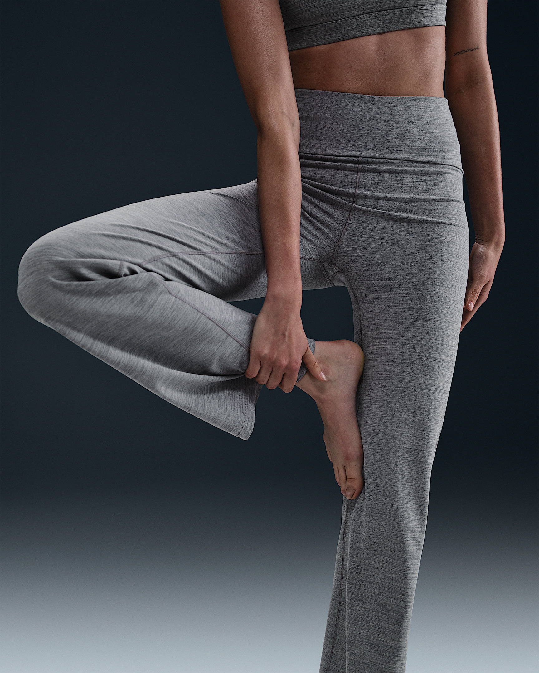 Nike One Women's Dri-FIT High-Waisted Fold-Over Pants - 5