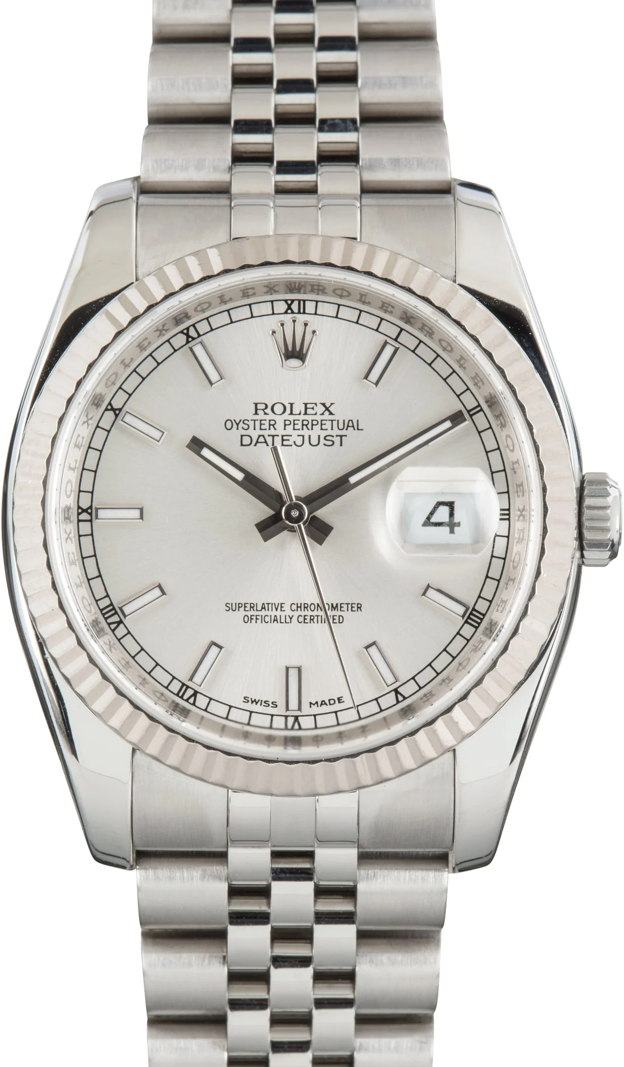 Pre-Owned Rolex Datejust 36 Ref 116234 Mother of Pearl Diamond Dial - 1
