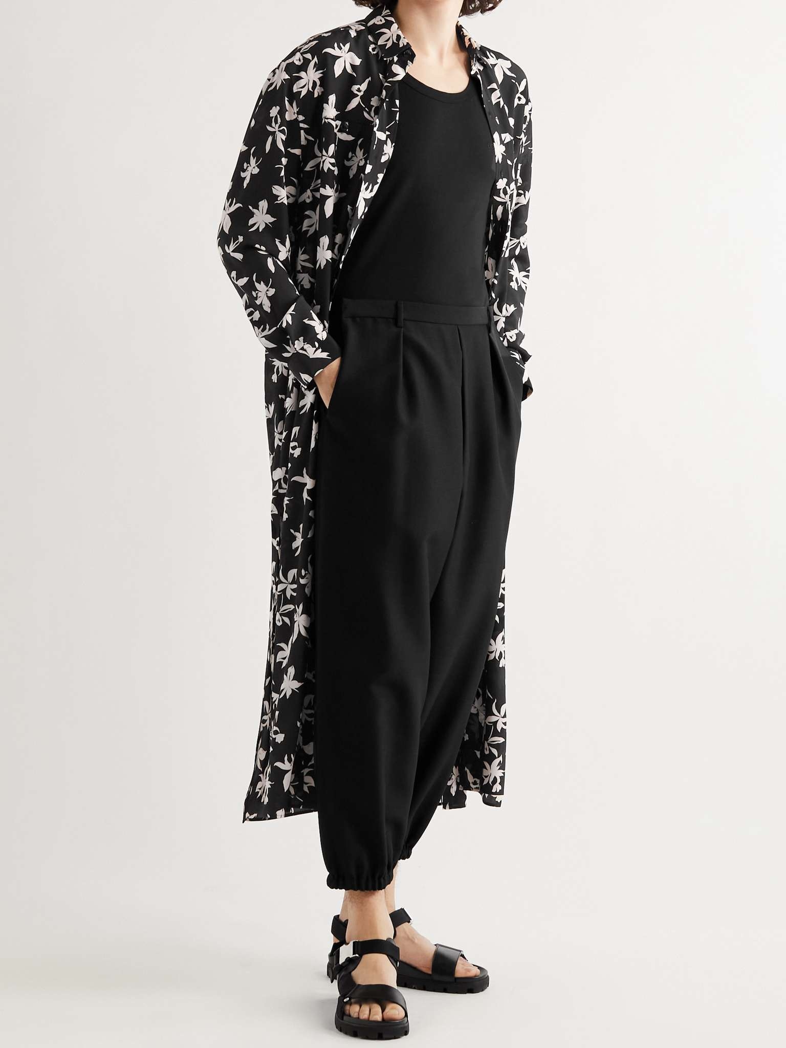 Oversized Printed Silk Shirt - 2