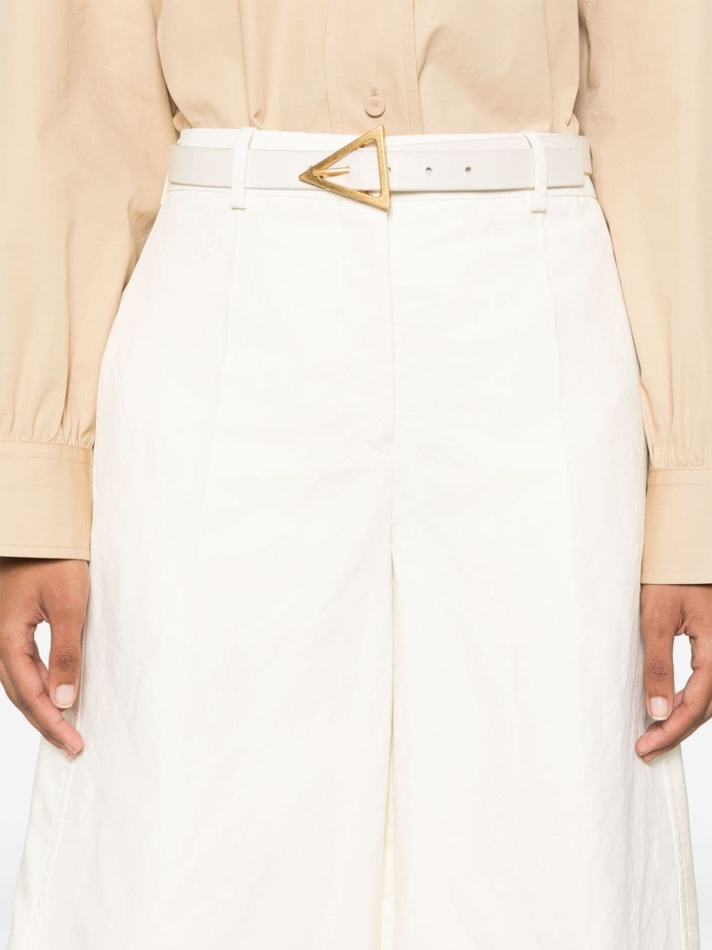 panelled high-waist bermuda shorts - 5