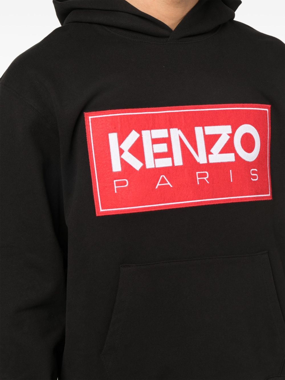 logo-print detail hoodie - 5
