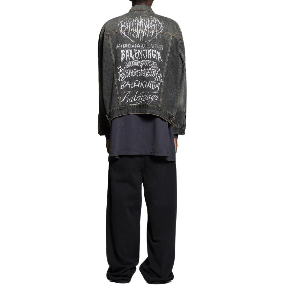 Balenciaga Diy Metal Large Fit Jacket 'Black' 773804TBP473721 - 4