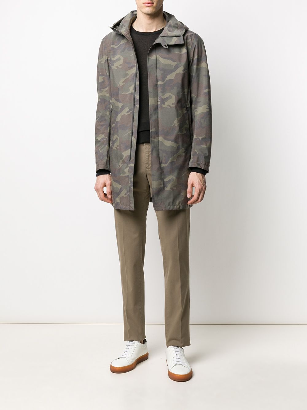 camouflage-print hooded jacket - 2