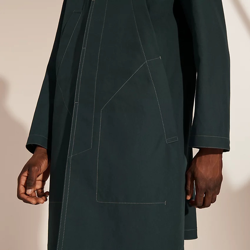 Raincoat with contrasting topstitching - 4